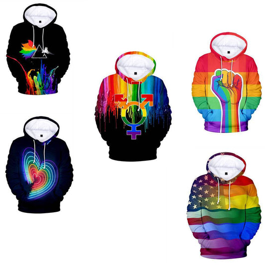3D printed men's and women's hoodies - Mubimart