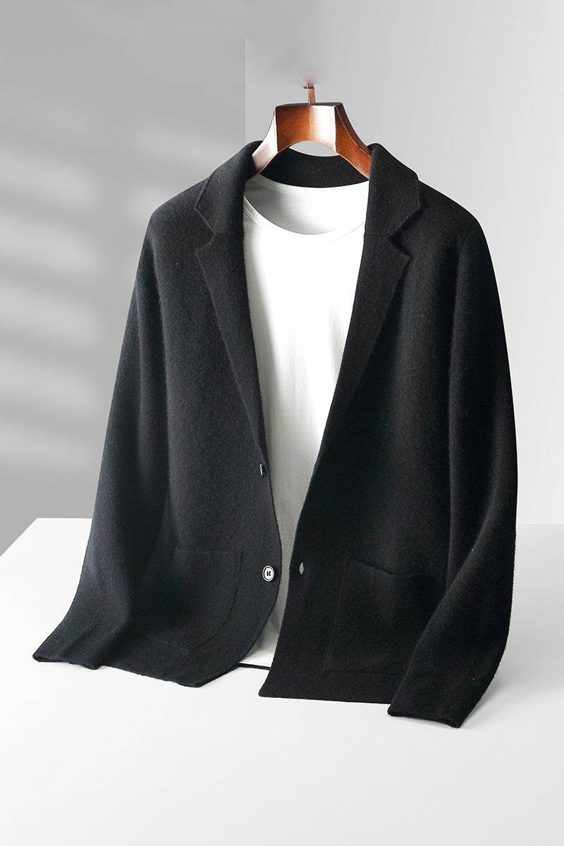Cardigan Male V-neck Cardigan Knitted - Mubimart