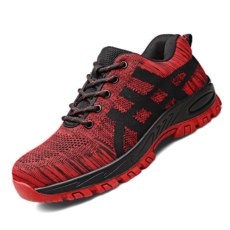 Plus Size Men's Winter Steel Toe Cap Protective Work Shoes Short Boots Men Steel Mid Sole Safety Indestructible Shoes - Mubimart
