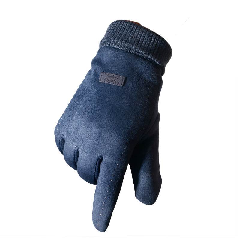 Suede gloves - Mubimart