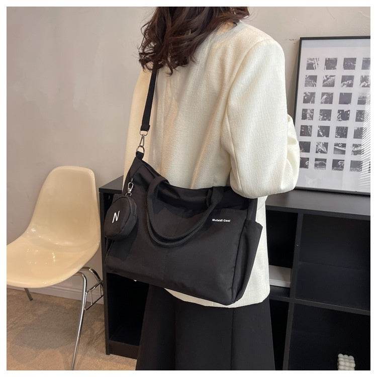 Niche Casual Fashion Nylon Canvas Tote Bag For Women - Mubimart