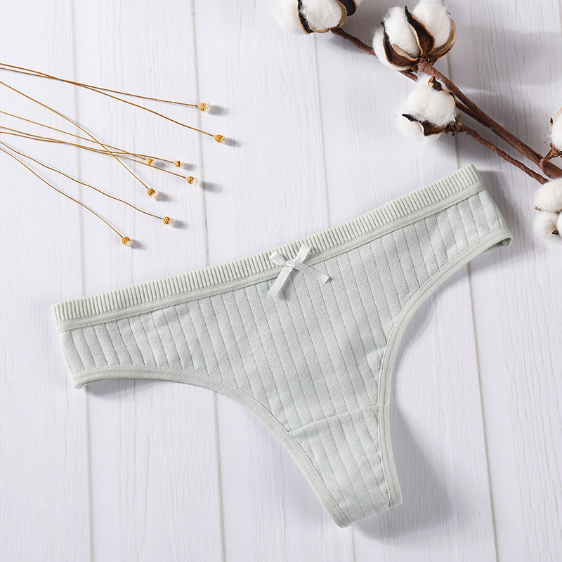 Women's cotton thong - Mubimart -  