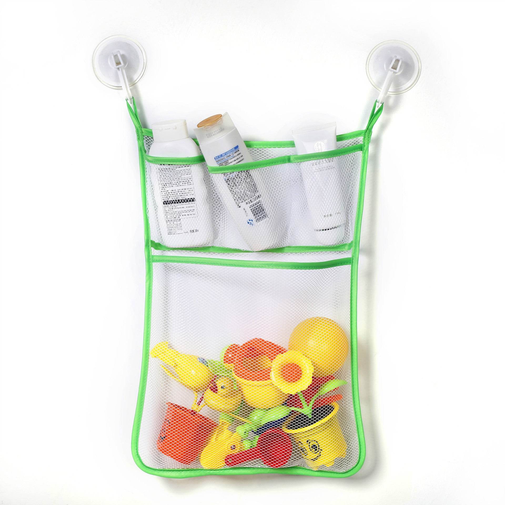 Double-layer children's bath toy storage bag - Mubimart