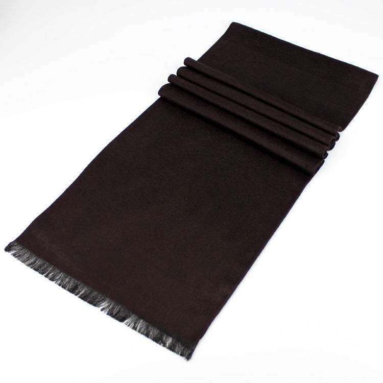 New men's scarf Korean American tide wintersilk brushed silk scarf color warm scarf for men - Mubimart
