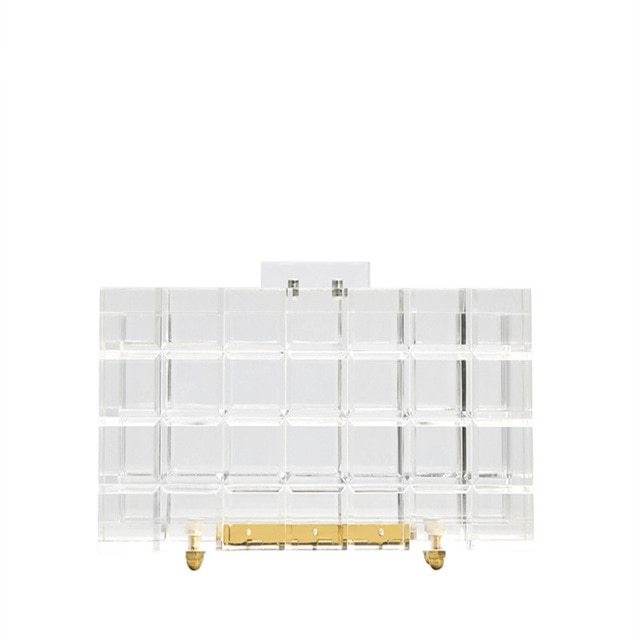 Acrylic transparent clutch - Mubimart