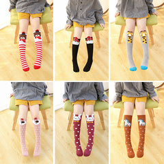 Children's stereo card through knee socks - Mubimart -  