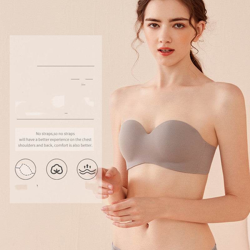 Summer Thin Seamless One Piece Bra Strapless Underwear - Mubimart