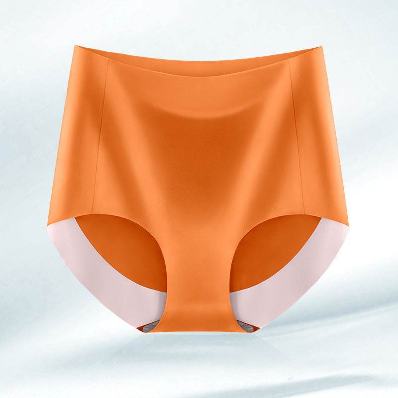 High Waist Seamless Breathable Cotton Antibacterial Women's Panties - Mubimart