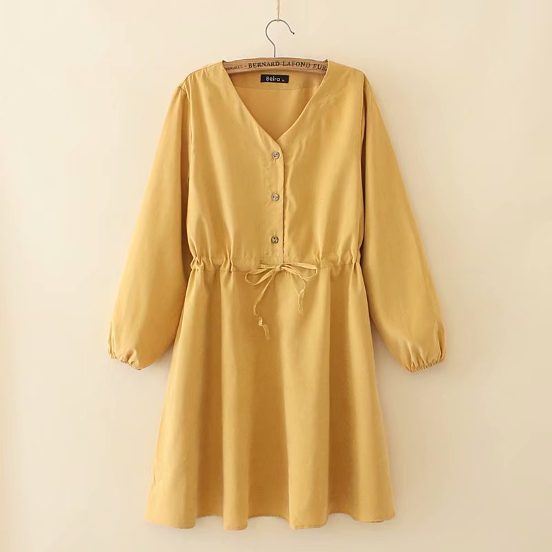 Shirt mid-length dress - Mubimart -  