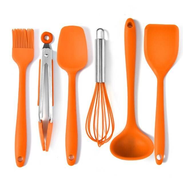 Six-Piece Silicone Mini Cooking And Baking Utensils - Mubimart
