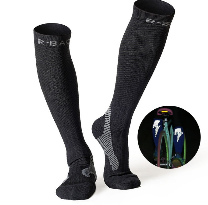 R-BAO professional long tube night running long tube compressor can socks socks socks leggings socks - Mubimart -  