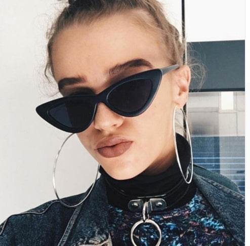 Trendy Triangle Cat Eye Sunglasses European And American Street Couple Style - Mubimart