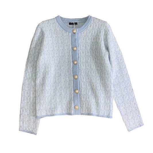 Gentle Temperament Young Lady Little Fragrant Wind Cardigan Women Loose Top - Mubimart