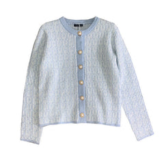 Gentle Temperament Young Lady Little Fragrant Wind Cardigan Women Loose Top - Mubimart -  