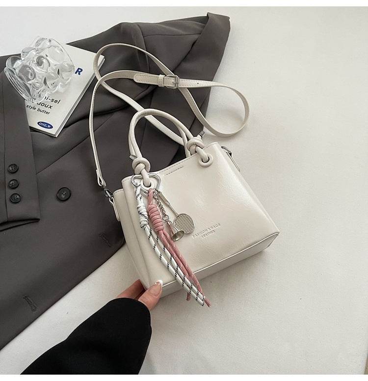 Women's Messenger Bag Fashion Portable One-shoulder Bucket Bag - Mubimart