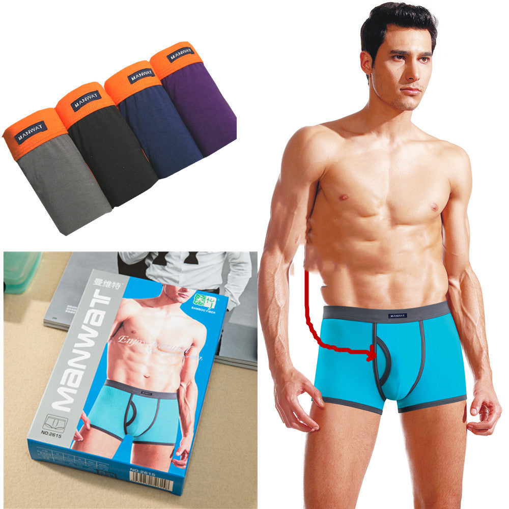 Two boxed men's boxers