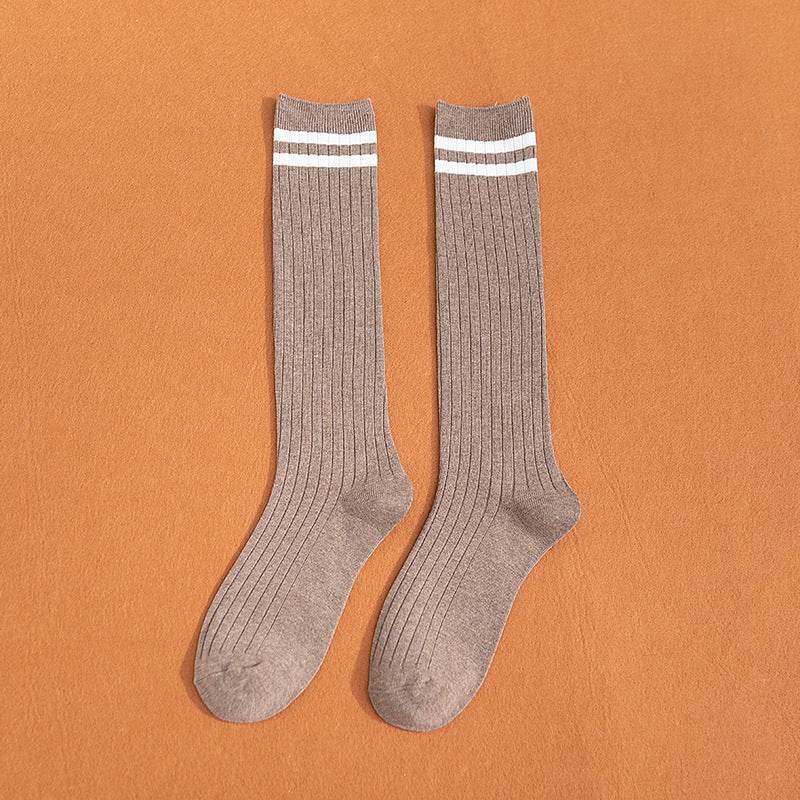 South Korea Japanese jk middle tube knee-length street half-high tube ins trendy socks - Mubimart