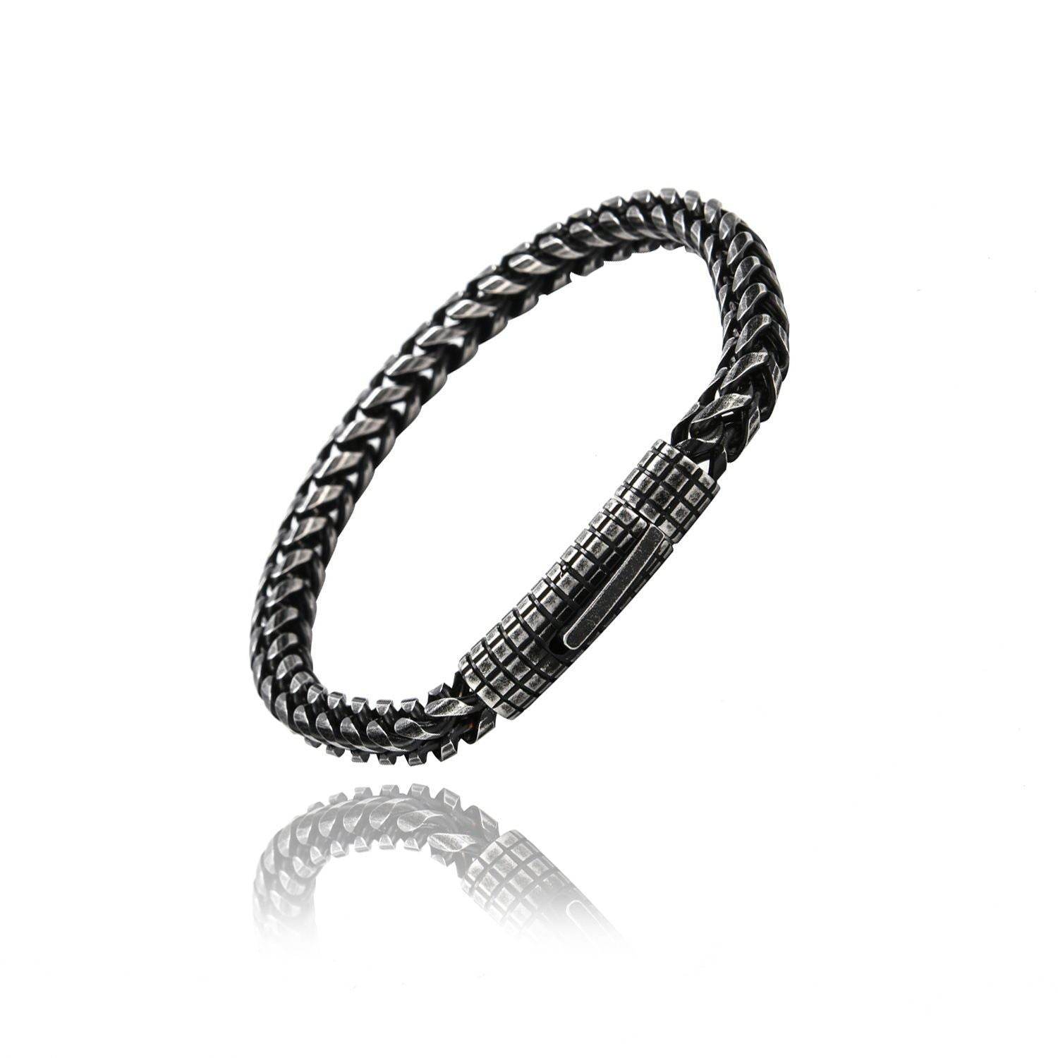 Custom Stainless Steel Vintage Mens Bracelet - Mubimart