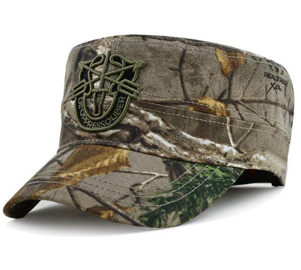 Camouflage military cap flat hat - Mubimart