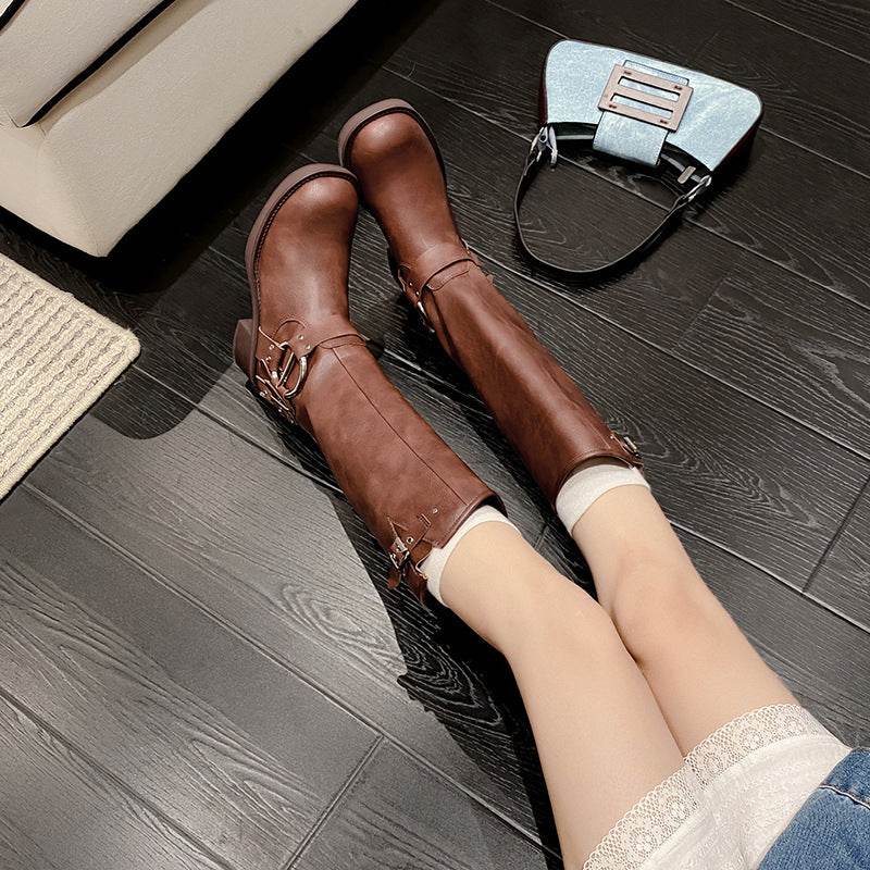 Women's All-match Tall Knight Boots - Mubimart