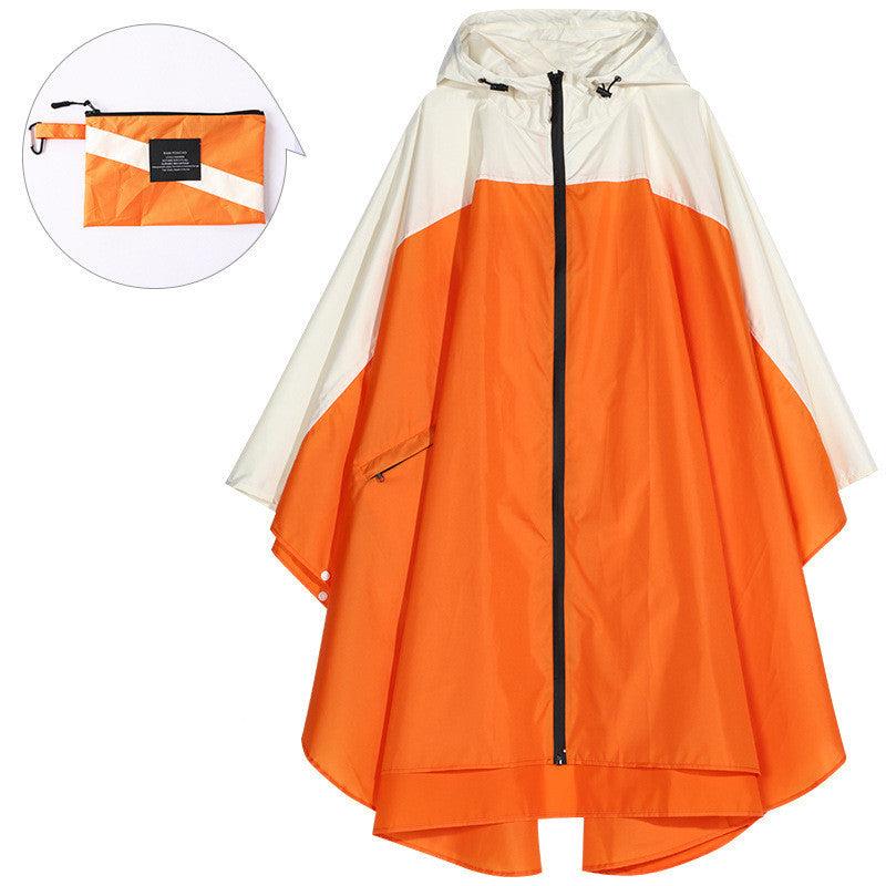 Cape stitched raincoat