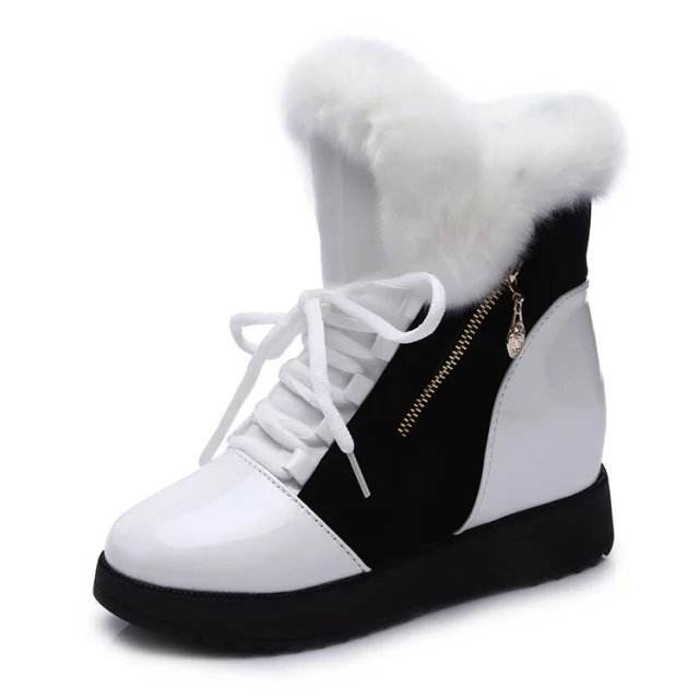 Fur snow boots - Mubimart