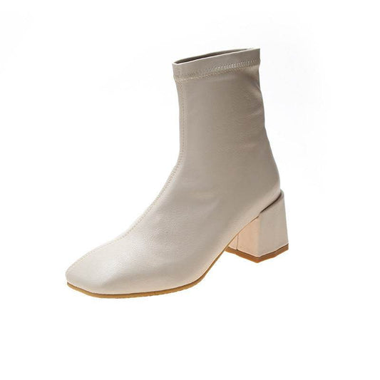 Square head booties - Mubimart