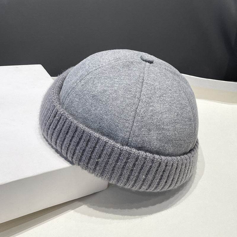 Autumn And Winter Deerskin Velvet Beret Melon Skin Hat - Mubimart