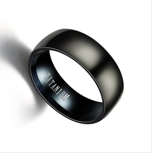 TITANIUM Titanium Steel Ring Men - Mubimart