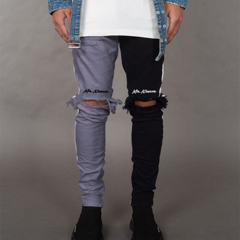 Ripped Jeans Heren Trendy Merk Slim Fit