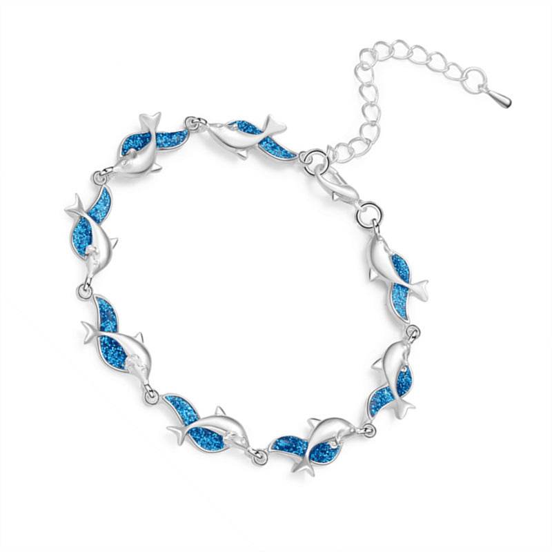 Personality charm dolphin bracelet - Mubimart