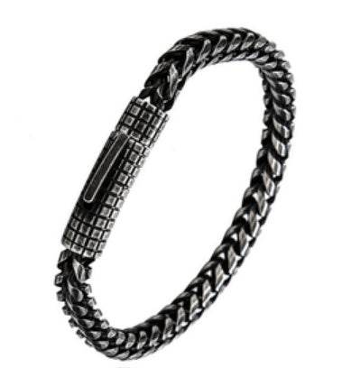 Custom Stainless Steel Vintage Mens Bracelet - Mubimart