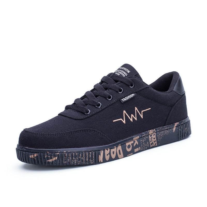 Men's canvas shoes sports casual men's shoes flat shoes men - Mubimart