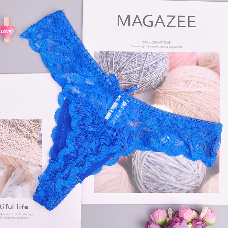 Adjusted  Cozy Lace Briefs G Thongs Underwear Lingerie For Women - Mubimart -  