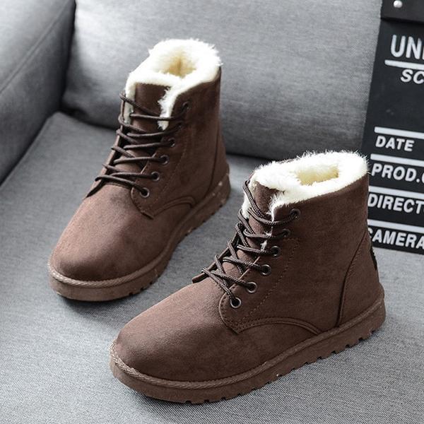 Snow boots with short tube plus velvet booties