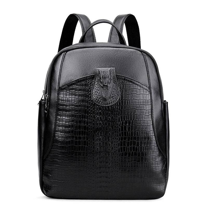 Mens Fashion Casual Cowhide Shoulder Bag - Mubimart