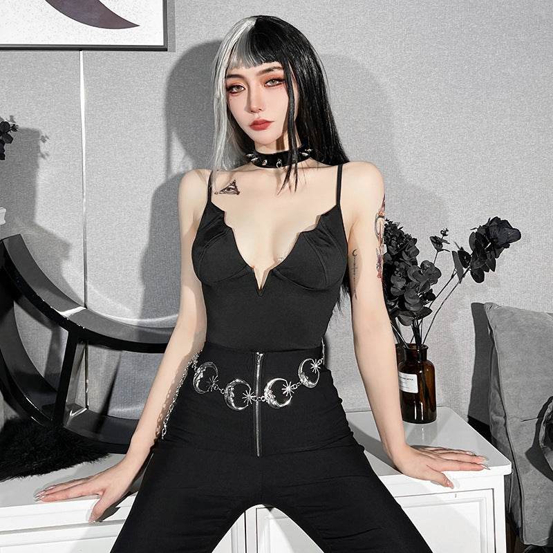 Ladies Sling Bat Ruffle Bodysuit Women - Mubimart
