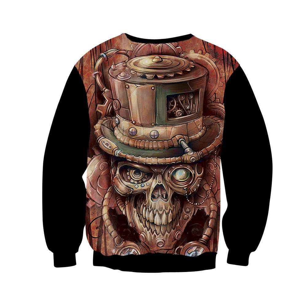 Pullover sweater 3D digital printing sweater - Mubimart