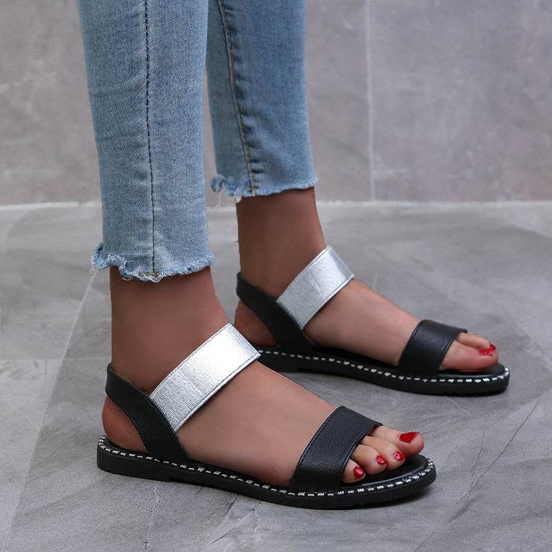 Flat heel sandals women flat non-slip sandals - Mubimart