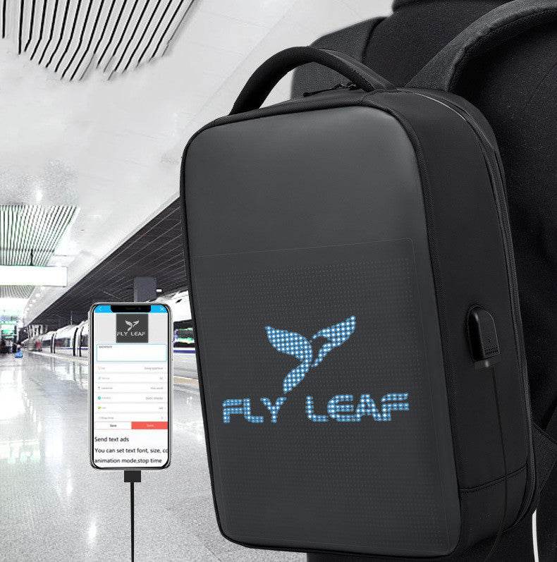Waterproof LED Display Backpack Dynamic Duffel Bag - Mubimart
