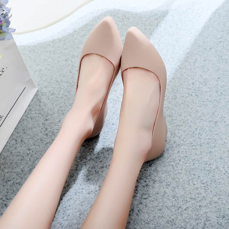 Women's pointed toe flat shoes - Mubimart