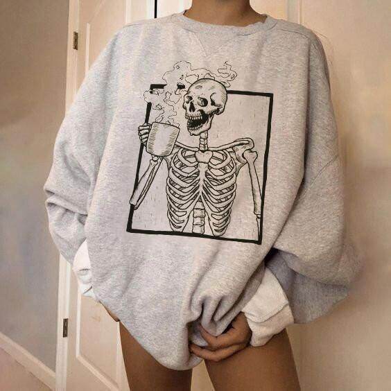Loose plus size pullover round neck student sweater - Mubimart