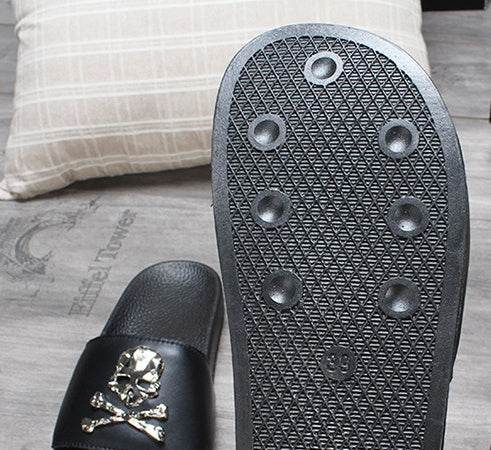 Leather slipper - Mubimart