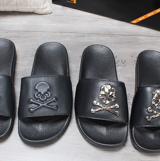 Leather slipper - Mubimart -  