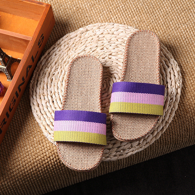 Slippers women summer home slippers couple slippers - Mubimart -  