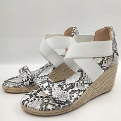 Wedge leopard sandals