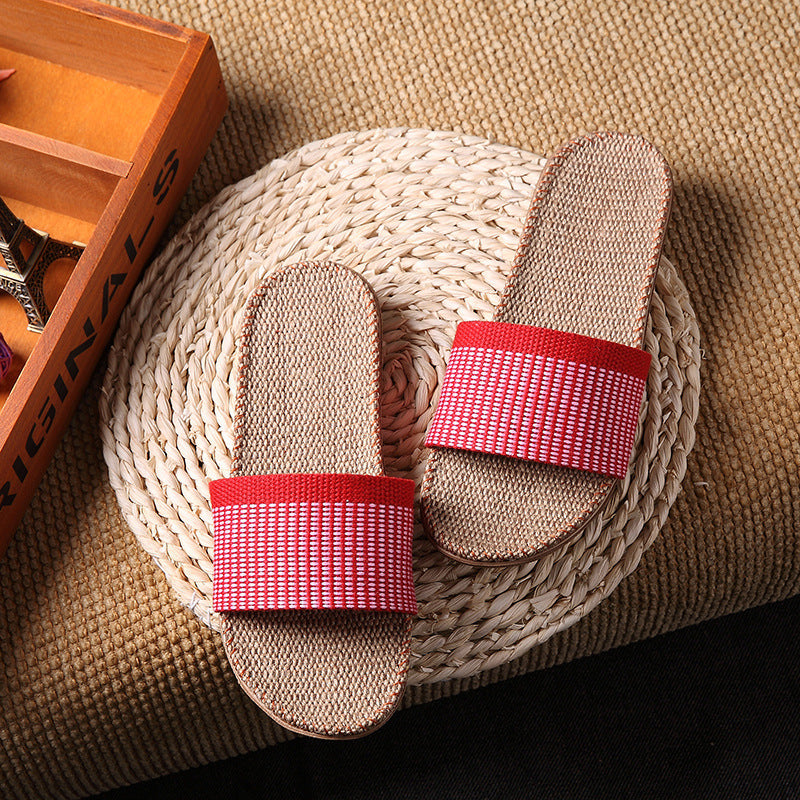 Slippers women summer home slippers couple slippers - Mubimart -  