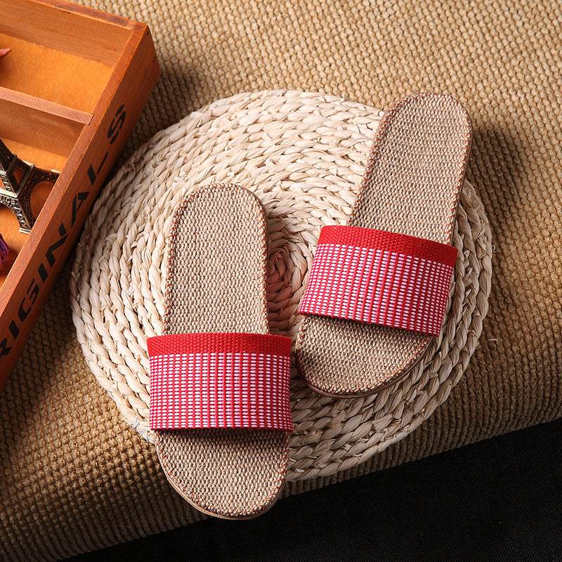 Slippers women summer home slippers couple slippers - Mubimart