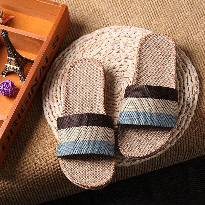 Slippers women summer home slippers couple slippers - Mubimart