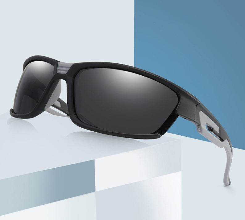 Men Polarized Sunglasses Designer Vintage Men Square Coating Driving Sun Glasses - Mubimart